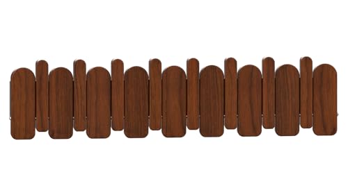 Wall Mounted Piano Key Hanger | Flip Style Hook | Entrance Wall Art Hook, Made of Oak Wood (3 Times Painted, 4 Times Polished) (Arc Walnut, 8Hooks) - color: Arc Walnut, size: 8Hooks