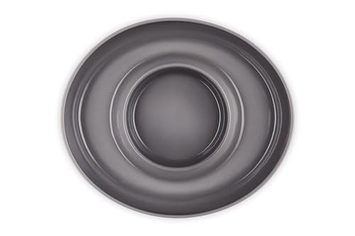 Le Creuset Stoneware Signature Oval Chip and Dip Platter, 13", Oyster - color: Oyster