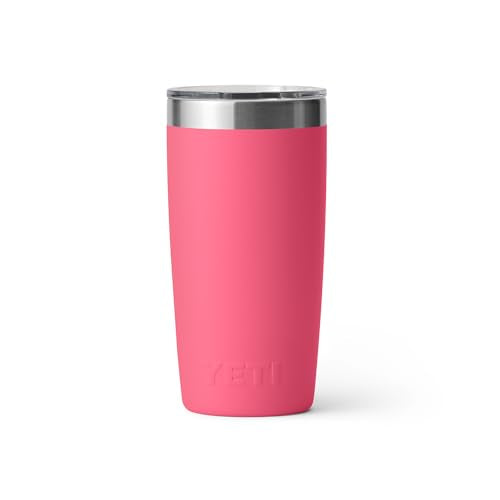 YETI Rambler 10 oz Tumbler, Stainless Steel, Vacuum Insulated with MagSlider Lid, Tropical Pink - color: Tropical Pink