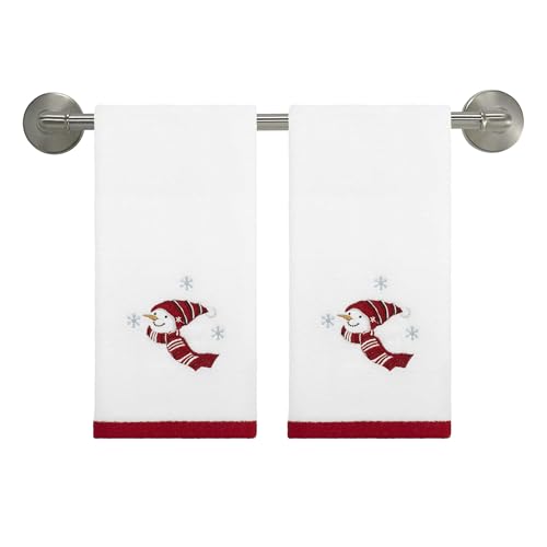 Avanti Linens - Fingertip Towels, Soft & Absorbent Cotton Velour, Christmas Bathroom Essentials, Set of 2 (Holiday Cheer) - size: 2-Pack Fingertip Towels