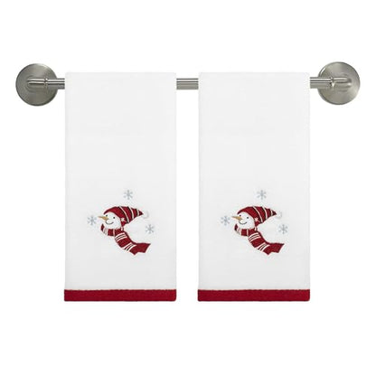Avanti Linens - Fingertip Towels, Soft & Absorbent Cotton Velour, Christmas Bathroom Essentials, Set of 2 (Holiday Cheer) - size: 2-Pack Fingertip Towels