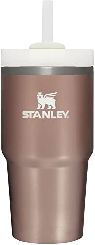 STANLEY Quencher H2.0 Flow State Tumbler, 20 oz, Rose Quartz Glow | Straw and 3-Position Lid | Cup Holder Compatible for Travel | Insulated Stainless Steel Cup | BPA-Free - color: Rose Quartz Glow, style: Classic