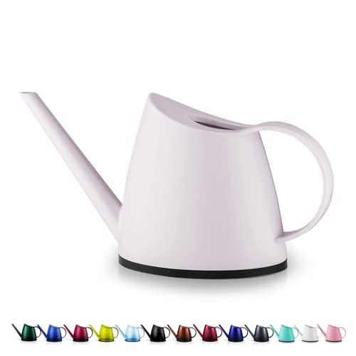 Small Indoor Plant Watering Can Long Spout 1.4L White | Long Spout Prevents Spills Fits 5 Potted Bonsais Ergonomic Grip Precise Control Stylish Nordic Vibe Decor - color: White