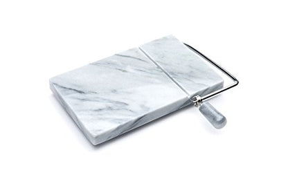 Fox Run 3852 Marble Cheese Slicer with 2 Replacement Wires, White, Medium