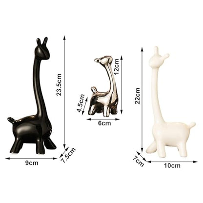Baoblaze Modern Ceramic Animal Figurines Statue Centerpiece Sculpture Collectible for Desk Office Bookshelf Bedroom Decor