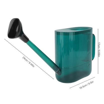 Tnfeeon Watering Can, Watering Cans Long Spout Design Wide Application for Garden Flower House Plants Home Backyard Villa Can, 1.8L Indoor Plants Garden Tools Long Spout Nan (Green) - color: Green