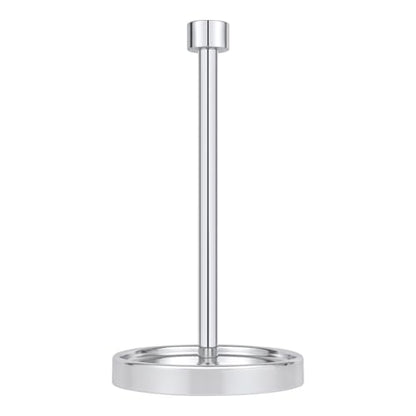 Ivilon Countertop Paper Towel Holder - Modern End Cap Minimalist Design - Color Chrome - color: Chrome