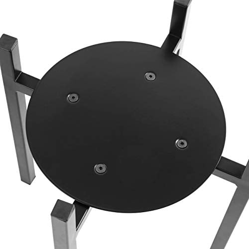 Sunnyglade 15" High Plant Stand Indoor Metal Potted Plant Holder Sturdy | Plant Stand Indoor Galvanized Steel Pot Stand with Stylish Mid-Century Design, Medium for Indoor Outdoor House Garden & Patio