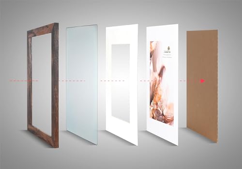 brown 5x7 Picture Frame set of 3,Display 5x7 without Mat or 4x6 with Mat - color: Brown, size: 5x7 inches
