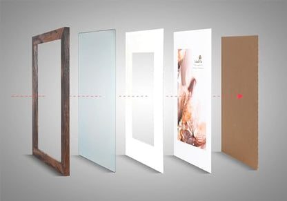 brown 5x7 Picture Frame set of 3,Display 5x7 without Mat or 4x6 with Mat - color: Brown, size: 5x7 inches