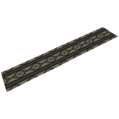 Retro Aztec Table Runner, American Southwest Traditional Tribal Geometric Art Printed Runner for Home Kitchen Dining Table Party 13x36in - color: Aztec-6, size: 13x36in