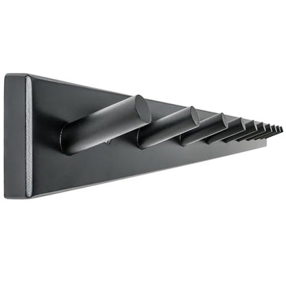 WEBI Coat Rack Wall Mounted,10 Hooks,38" Long Coat Hanger Wall Mount,Bamboo Peg Rail Hat Rack for Wall,Caps,Jacket,Clothes,Black - color: Black, size: 38 inch