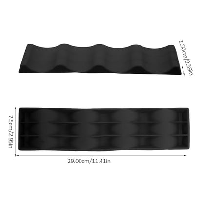 Luxshiny Foldable Wine Bottle Holder Stacker Silicone Rack Mat Compact Organizer for Kitchen Countertop Storage Display up to 10 Bottles Home Bar Mini Fridge