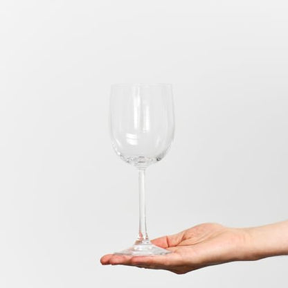 KROSNO Wine Glasses Set of 6, 11.5 oz, Gema Collection | White or Red Wine Set, Lead-Free Crystal Glassware, Drinking Glasses, Aperol Spritz Glases, Wedding Gift, Dishwasher Safe - size: 340ml
