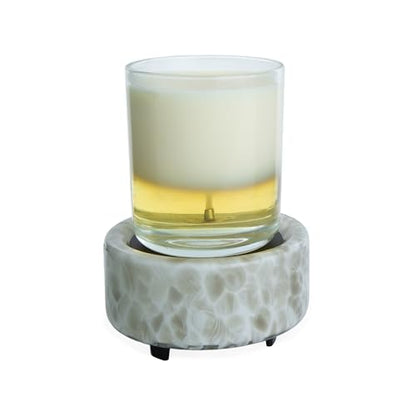 Candle Warmers ETC 2-in-1 Candle and Fragrance Warmer for Warming Scented Candles or Wax Melts and Tarts with to Freshen Room, Swirl - style: Swirl