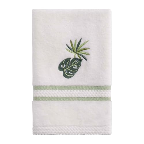 Avanti Linens - Fingertip Towel, Soft & Absorbent Cotton Towel (Viva Palm Collection) - color: Viva Palm, size: 1 Pack