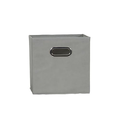 Household Essentials 84-1 Foldable Fabric Storage Bins Set of 6 Cubby Cubes with Handles Gray (Pack of 6) - color: Gray, size: 11” L x 11” W x 11” H (Pack of 6)