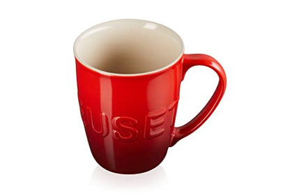 Le Creuset Stoneware Extra-Large Logo Coffee Mug, 20oz., Cerise - color: Cerise, size: 20 Ounces