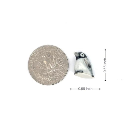 Adorable Mini Ceramic Animal Figurine – Porcelain Miniature Collectible Decor (Gray Penguin) - style: Gray Penguin