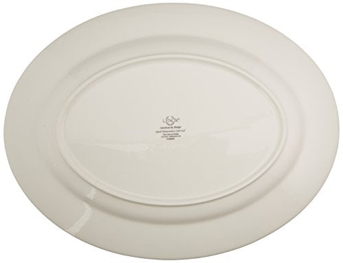 Lenox Opal Innocence Carved Large Oval Platter -,White (Pack of 6) - size: 4.20 LB (Pack of 6), style: Oval Platter
