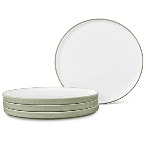 Noritake ColorTex Stone Sage Set of 4 Stax Salad Plates, 7-1/2"