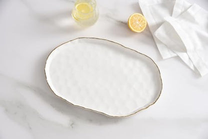 Pampa Bay Portofino Medium Oval Platter, 14.25" x 9" x 1" - size: 14.25 x 9