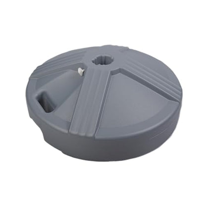 US Weight Durable 50 Pound Fillable Umbrella Base Designed to be Used with a Patio Table - color: Gray
