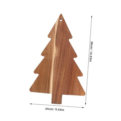 KICHOUSE Christmas Shaped Charcuterie Board Lifelike Cutting Board for Festive Decor Easy to Clean Kitchen Platter for Cheese Fruits and Vegetables Holiday Serving Tray