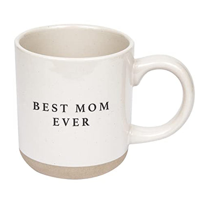 Sweet Water Decor Best Mom Ever Stoneware Coffee Mugs - 14Oz Cute Coffee Mugs for Hot and Cold Drinks - Dishwasher and Microwave Safe - Mothers Day Gift - Ideal for Tea & Espresso - style: Best Mom Ever