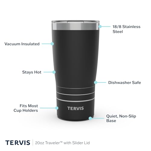Tervis Traveler® 20oz Tumbler | Inkreel - Teal Wave - color: 20oz Traveler with Slider Lid, style: Inkreel - Teal Wave