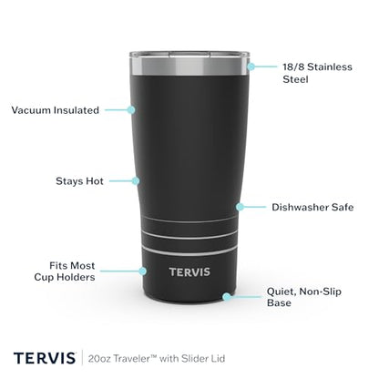 Tervis Traveler® 20oz Tumbler | Inkreel - Teal Wave - color: 20oz Traveler with Slider Lid, style: Inkreel - Teal Wave