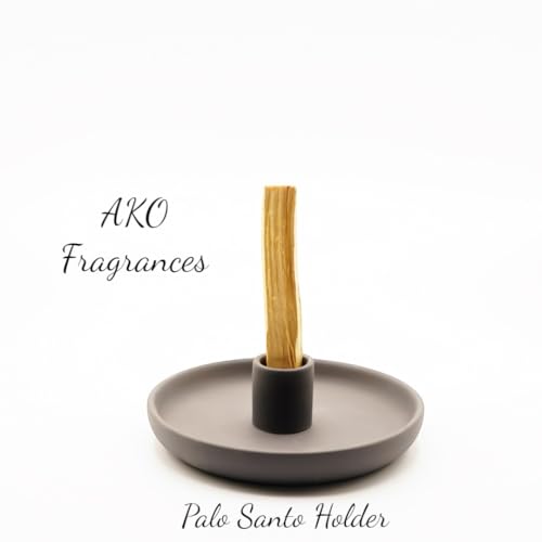 4 in 1 Incense Burner Holder - Multi-Purpose Ceramic Incense Stick Holder, Palo Santo Holder for Clean Burning, Sage Meditation Burner Set, Candle Holder for Aromatherapy (Matte Charcoal Black) - color: Matte Charcoal Black