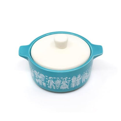 Butterprint-Inspired Ceramic Trinket Box with Lid, Keepsake