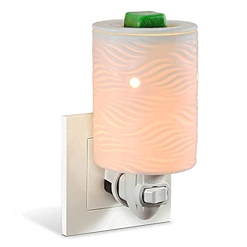 Plug in Wax Melt Warmer, Plug in Wax Warmers for Scented Wax, Scentsy Diffuser for Fragrance Oil Wax Melter Decoration with Two Bulbs