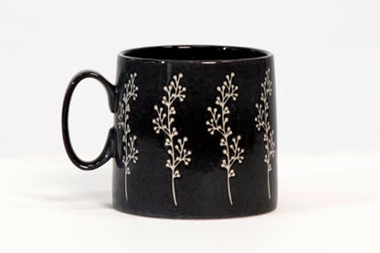 House Beautiful Versatile Classic Stoneware Mug Set - 20 oz, Set of 4 (Timeless Impressions) - color: Timeless Impressions