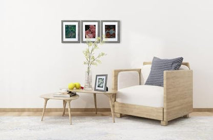 Grey 8x10 Picture Frame set of 3,Display 8x10 without Mat or 5x7 with Mat Wall Gallery Photo Frames - color: Grey, size: 8x10 inches