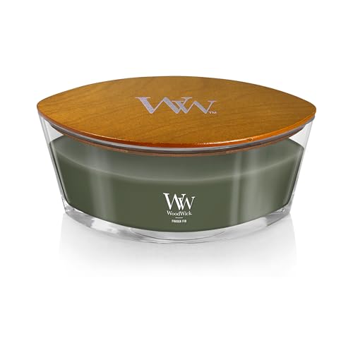 WoodWick Fraser Fir Holiday Candle Gifts for Women and Men, 16 oz Ellipse Candle with Crackling Wick - color: Fraser Fir, size: 16oz
