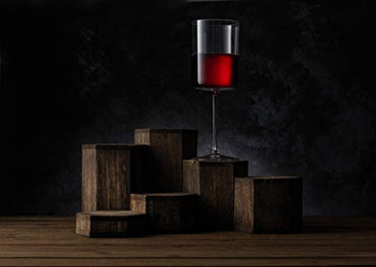 JoyJolt Claire 14oz Red Wine Glass Set, Large Wine Glasses Set of 2, Elegant Crystal Wide Rim Stemware, Modern Glasses with Stem, Made in Europe Stemmed Glassware for Unique Gifts - style: Red Wine Glasses