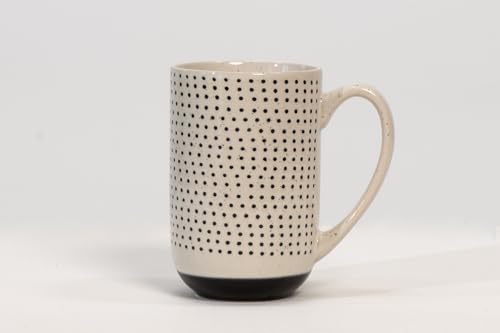 House Beautiful Versatile Modern Stoneware Mug Set - 19.5 oz, Set of 4 (Metro Mornings) - color: Metro Mornings