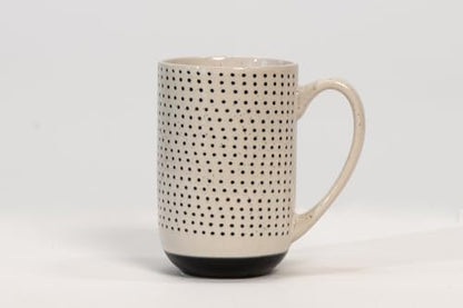 House Beautiful Versatile Modern Stoneware Mug Set - 19.5 oz, Set of 4 (Metro Mornings) - color: Metro Mornings