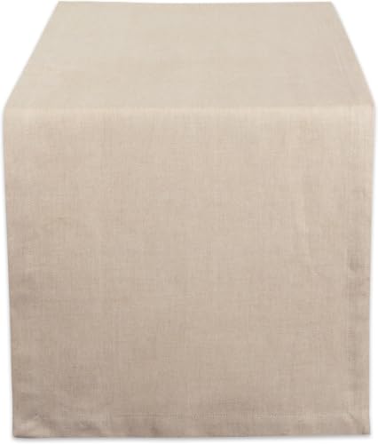 DII Chambray Kitchen, Tabletop Collection, Natural, 14x72 Table Runner (Pack of 12) - color: Natural, size: 14x72" Table Runner (Pack of 12)