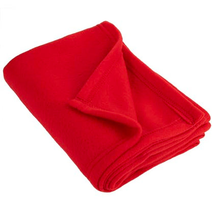 50x60 Throw Blankets, Ultra Soft Hypoallergenic Fleece Fall Throw Blanket for Livingroom, Couch, Chair, Bed, Red, Valentine's Day Throw - color: Barn Red