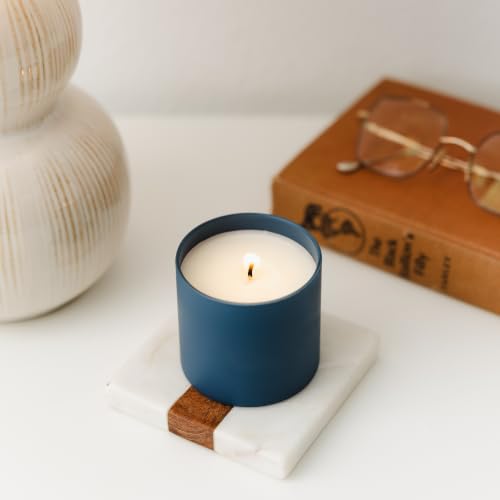 Dignity Series Oakmoss & Amber Scented Candle | 35 Hour Burn - Made in the USA Luxury Clean Soy Wax Candles - Long Lasting Glass Jar Candle for Home - 1 Wick - 5.3oz - color: Oakmoss + Amber