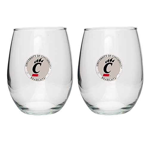 Heritage Pewter Cincinnati Stemless Glass Goblets – Set of 2 | 15 OZ Goblet Wine Glasses | Expertly Crafted Pewter Glass - style: Cincinnati