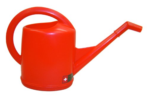 Dramm Premium High Grade Swiss Watering Can, for Indoor/Outdoor House Plants, Vegetables, Flowers, Red, 10 Liter - color: Red, size: 10-Liter