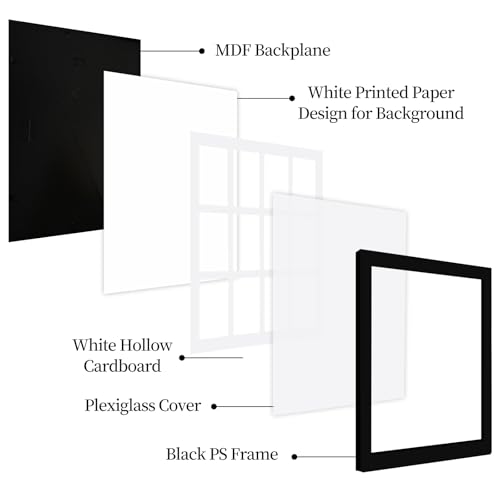 Polaroid Picture Frame Collage 2x3 Instax Mini Film-12 Openings - size: 13.85×12.6