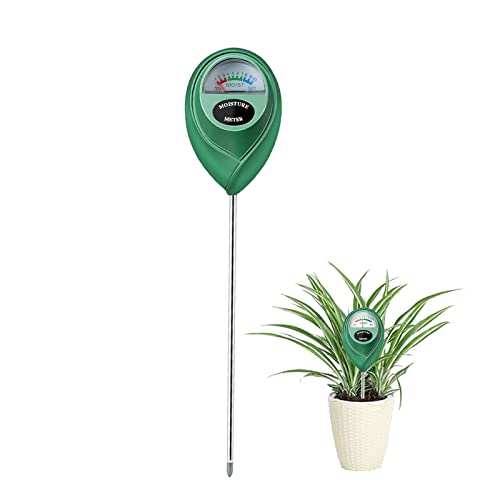 Censinda Soil Moisture Meter, Soil Moisture Monitor for House Plants, Soil Hygrometer Moisture Sensor for Indoor & Outdoor, Garden, Farm, Lawn Plant Care, No Battery Needed(Green) - color: Green