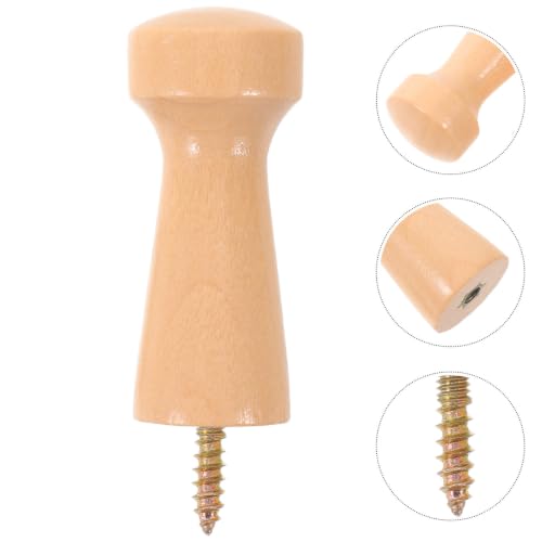 20pcs Raw Wood Peg Wall Hooks with M4 Screws Wooden Coat Hanger Hooks for Closet Organizer Upgrades Easy Installation and Safe Design for Home Storage