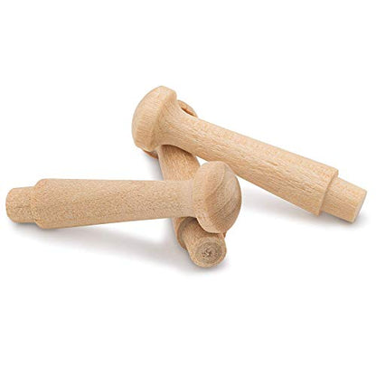 Woodpeckers Mini Wooden Shaker Pegs 1-3/4-inch w/ 3/16-inch Tenon, Pack of 50 DIY Wooden Wall Hooks, Wood Hooks for Hanging Jewelry - color: Pack of 50, size: 1-3/4 Inch Tenon