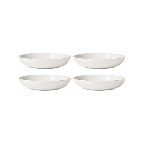Lenox 897192 French Perle Scallop Dinner Bowls, Set of 4 - style: Dinner Bowls, Set of 4